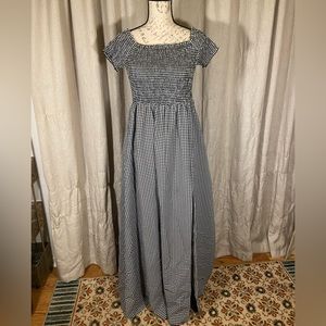 Adorable Lulu’s Gingham Black and White Dress